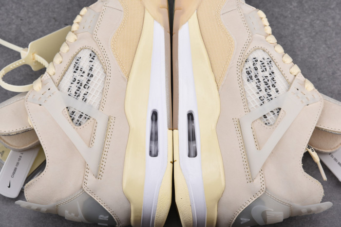 Off-White x Air Jordan 4 “Sail” CV9388-100
