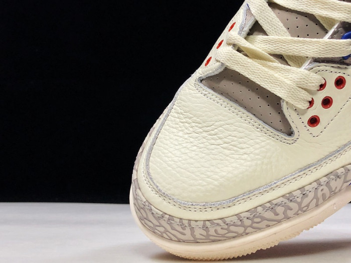 Air Jordan 3 Retro "CHARITY GAME" sail red mens 136064-140