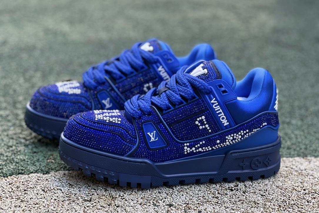 lv trainer maxi full of Di*m*nds blue