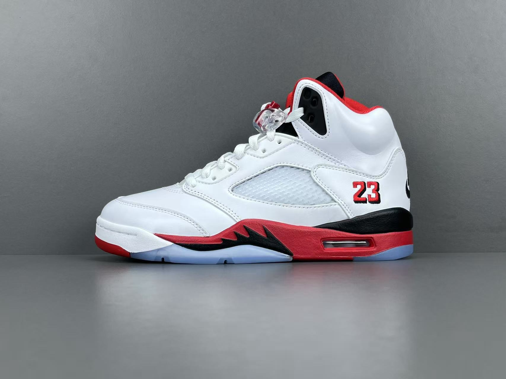 Jordan 5 Retro Fire Red Black Tongue HQ7978-101